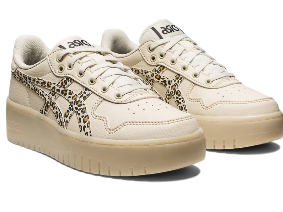 ASICS Women's JAPAN S PF Sneakers in Bone White/Bone White | Lightweight Running Shoes