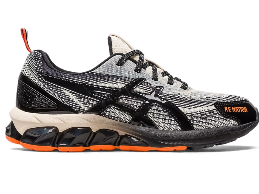 ASICS GEL-QUANTUM 180 VII Women's Running Shoes in Ivory/Black - P.E NATION Collaboration