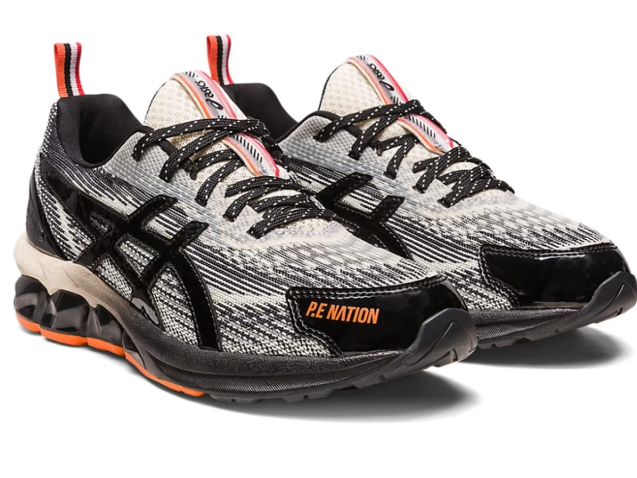 ASICS GEL-QUANTUM 180 VII Women's Running Shoes in Ivory/Black - P.E NATION Collaboration