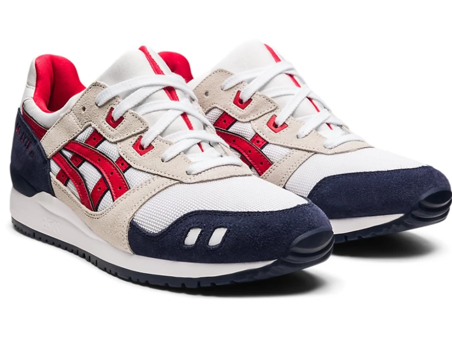 ASICS GEL-LYTE III OG Men's Sneakers - White/Classic Red Running Shoes
