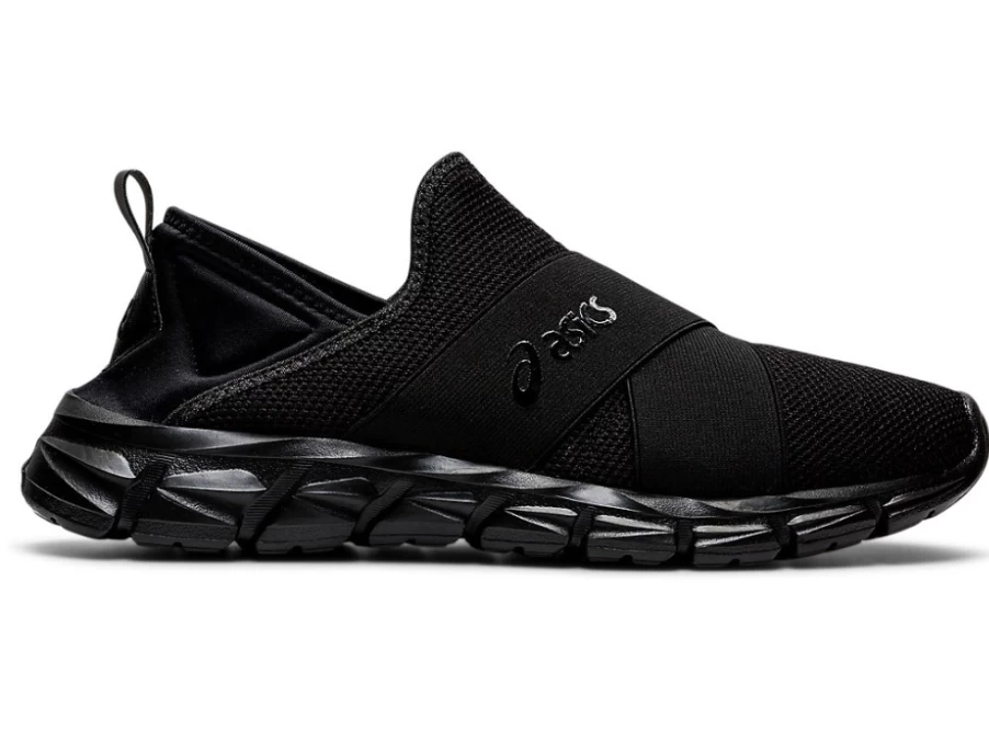 ASICS QUANTUM LYTE SLIP-ON Unisex Sneakers in Black/Black - Lightweight Comfortable Slip-On Shoes