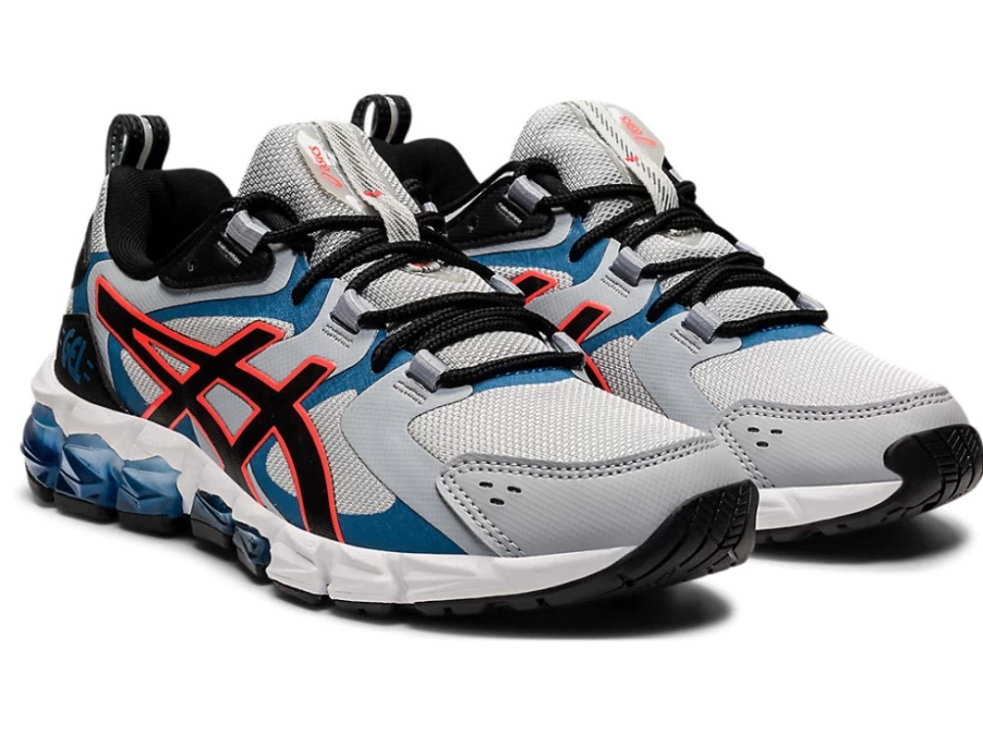 ASICS GEL-QUANTUM 180 6 Kids' Running Shoes - Glacier Grey/Black - Grade School Sneakers