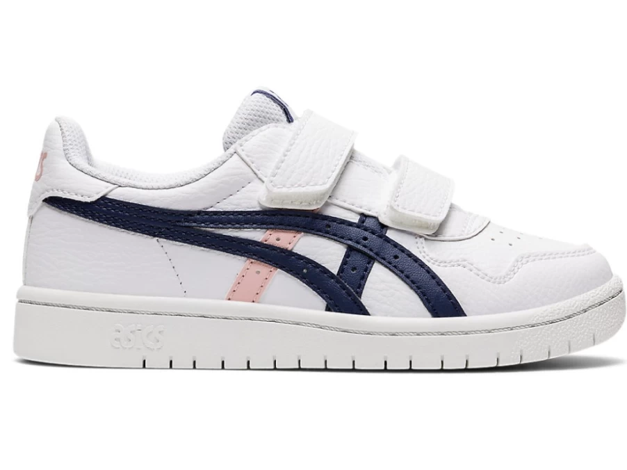 ASICS Kids' Preschool Shoes - White/Thunder Blue - JAPAN S Pre-School Sneakers for Children