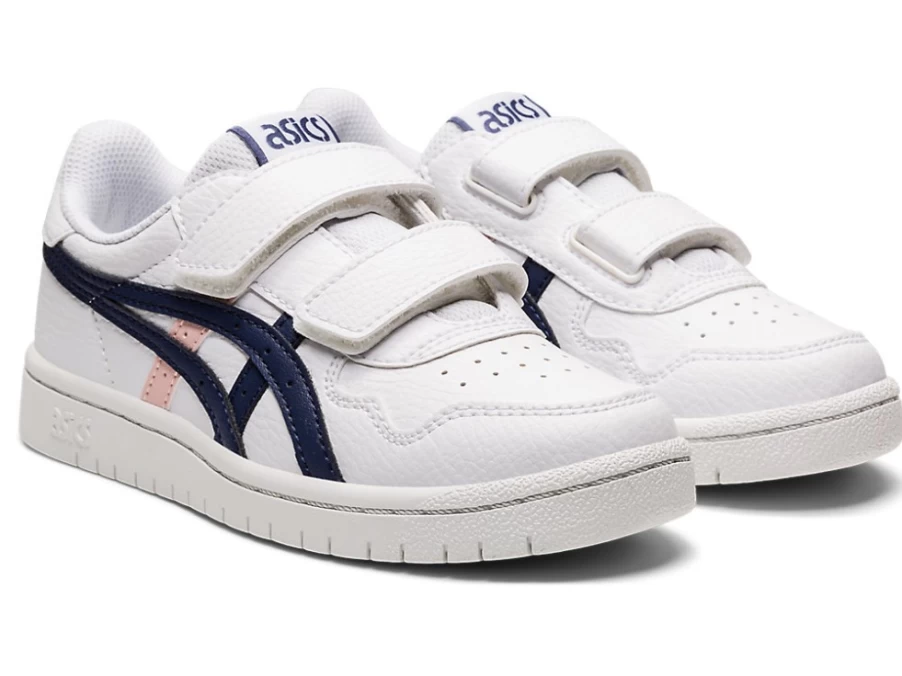 ASICS Kids' Preschool Shoes - White/Thunder Blue - JAPAN S Pre-School Sneakers for Children