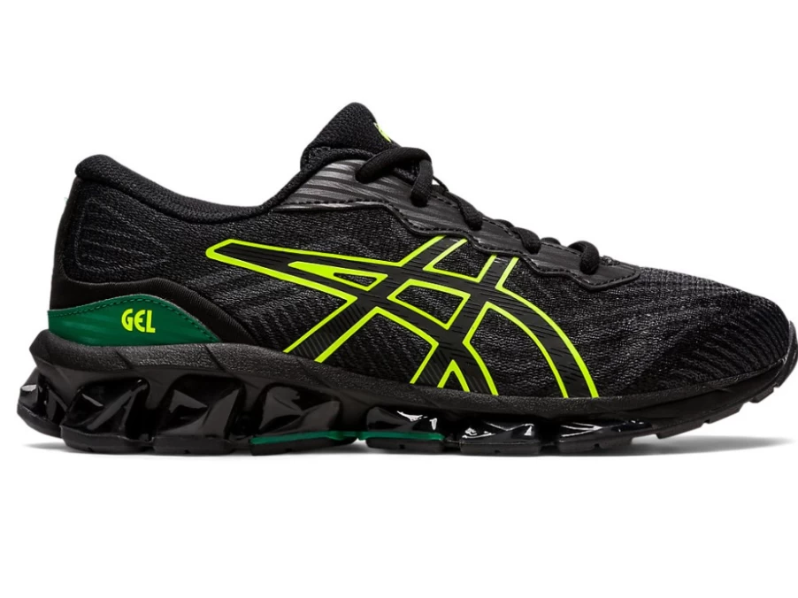 ASICS GEL-QUANTUM 360 VII Kids' Running Shoes - Black/Safety Yellow