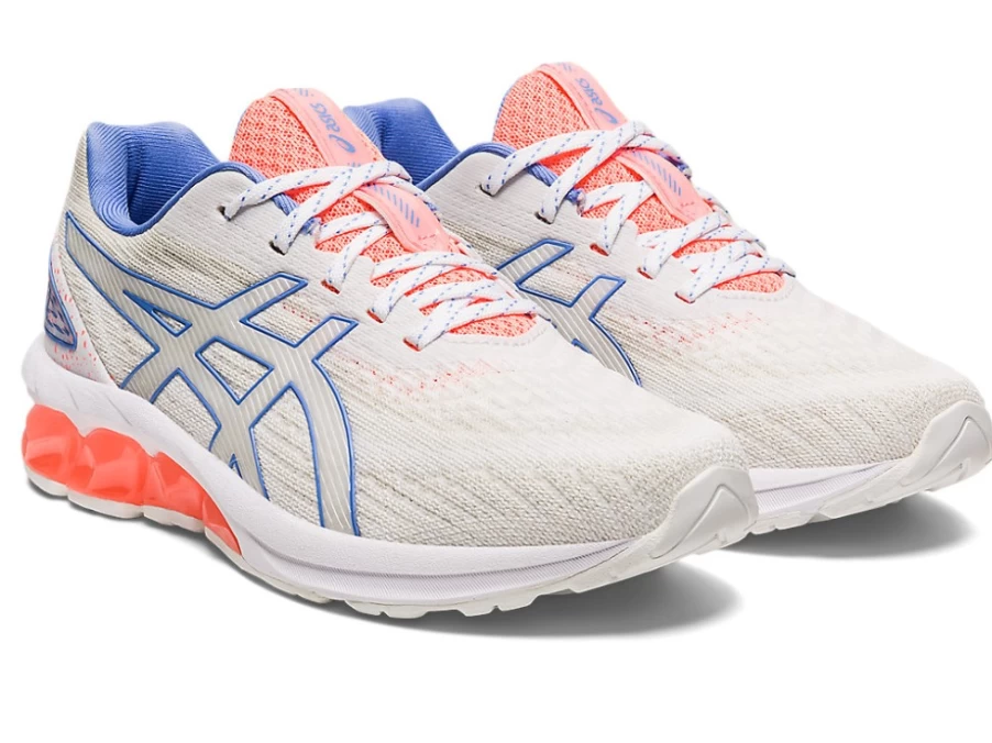 ASICS GEL-QUANTUM 180 VII Kids' Running Shoes - White/Sun Coral