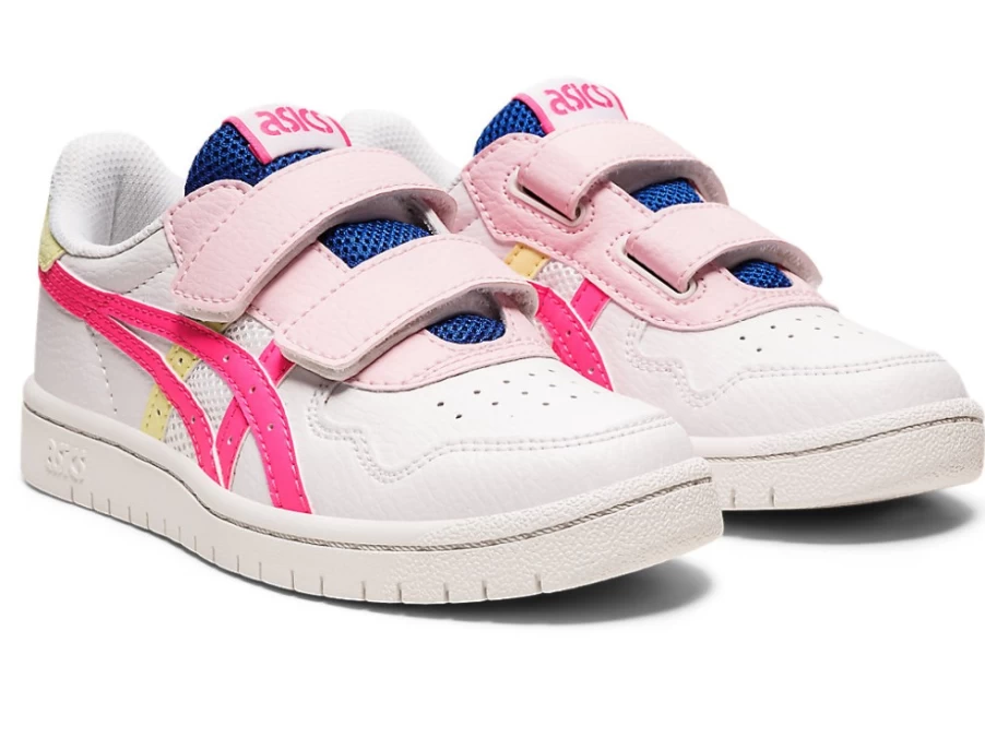 ASICS Kids' Preschool Shoes - White & Hot Pink Running Sneakers for Toddlers
