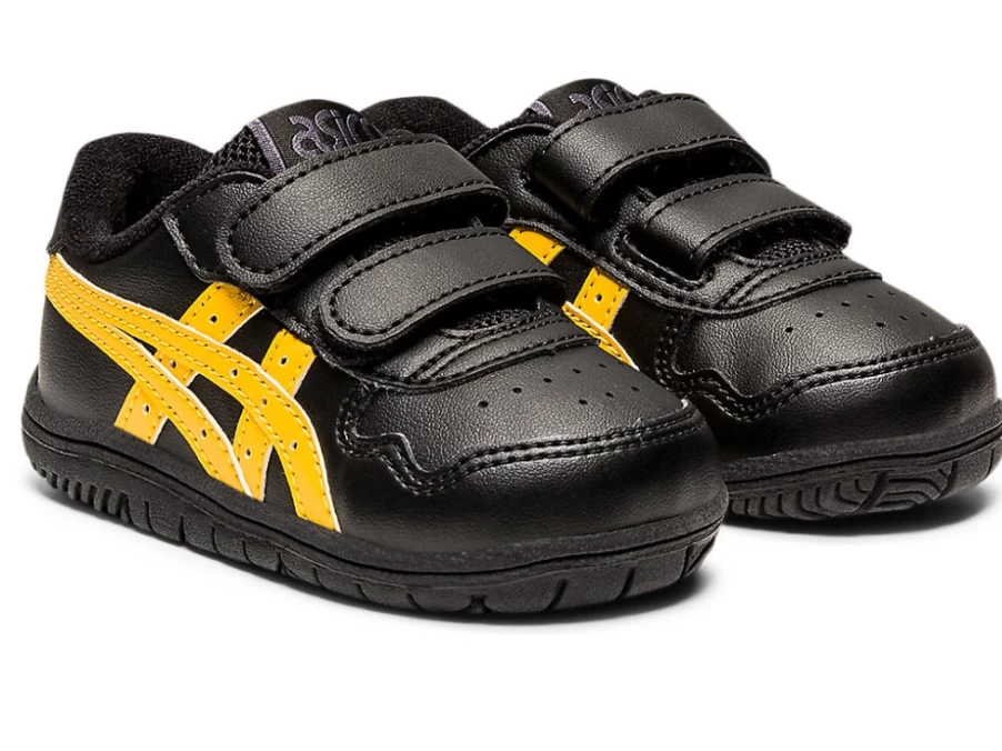 ASICS Kids' Toddler Shoes - Black/Tiger Yellow - Japan S Size - Lightweight & Comfortable