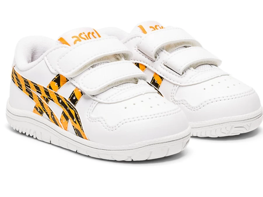 ASICS Kids' Toddler Shoes - White/Fellow Yellow - Japan S Size for Toddlers