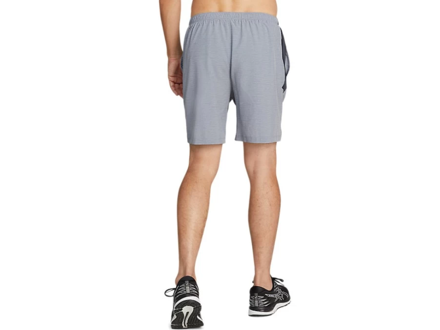 ASICS Men's 7-Inch PR LYTE Short - Sheet Rock Spacedye Print/Carrier Grey Running Athletic Shorts