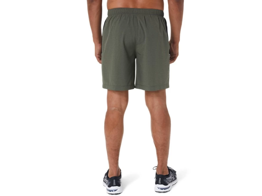ASICS Men's 7-Inch Performance Lightweight Running Shorts - Mantle Green/Black