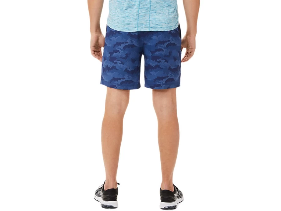 ASICS Men's 7-Inch Performance Lightweight Short in Peacoat Print