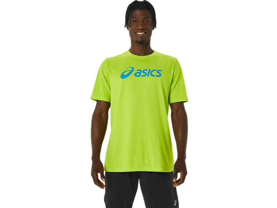 ASICS Unisex Lime Zest XG Short Sleeve T-Shirt with Lockup Logo