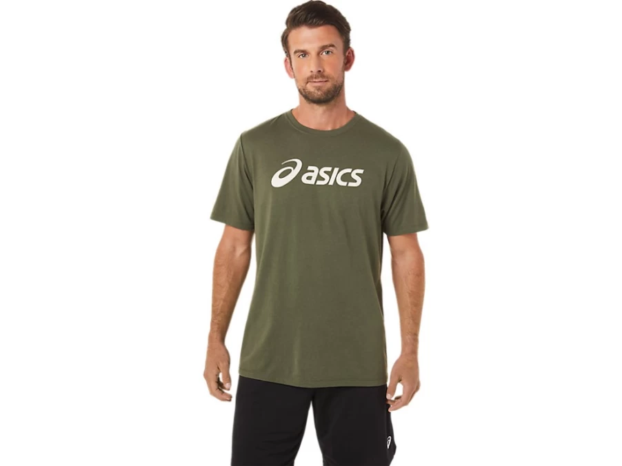 ASICS Unisex Olive Canvas XG Short Sleeve Lockup Logo T-Shirt