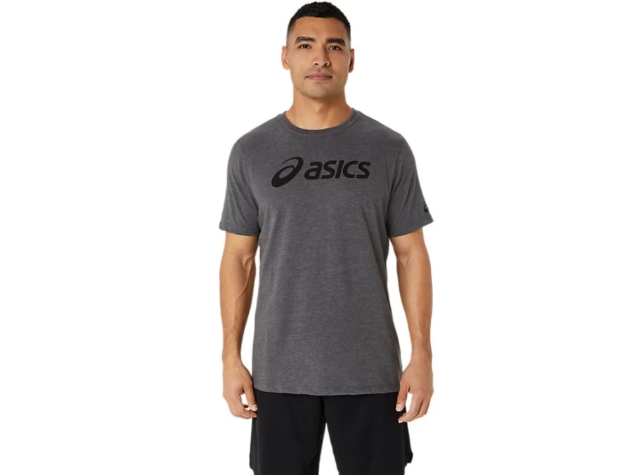 ASICS Unisex Dark Grey Heather XG Short Sleeve Lockup Logo T-Shirt
