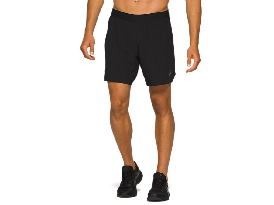 ASICS Men's Performance Black Road 2-N-1 7-Inch Running Shorts
