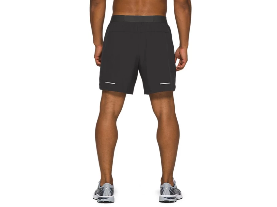 ASICS Men's Graphite Grey Road 2-N-1 7-Inch Running Shorts