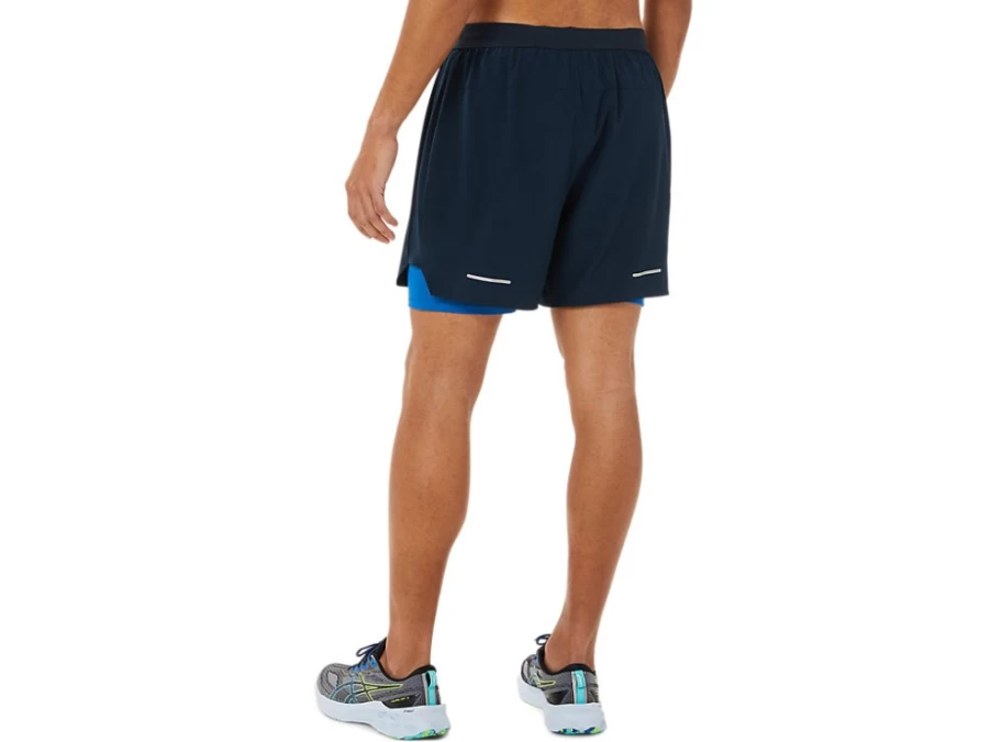 ASICS Men's French Blue/Lake Drive Road 2-N-1 7-Inch Running Shorts