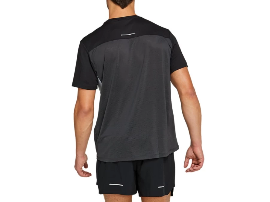 ASICS Men's Graphite Grey/Performance Black Race Running Short Sleeve Top