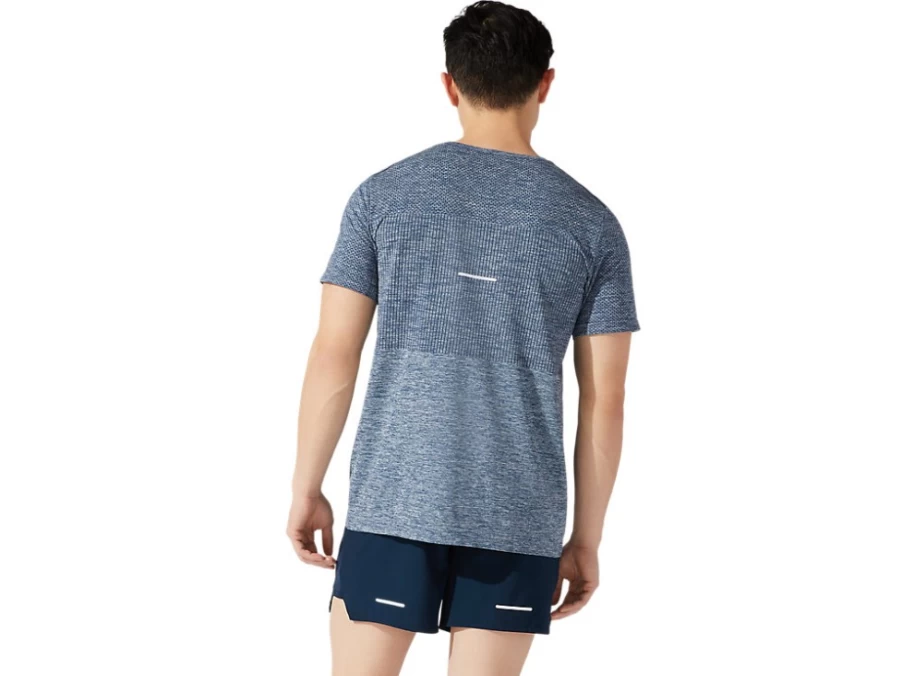 ASICS Men's French Blue Race Seamless Short Sleeve Running Shirt
