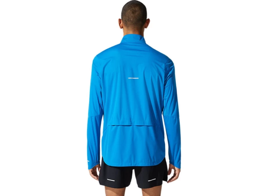 ASICS Men's Reborn Blue Ventilate Jacket - Lightweight Breathable Running Jacket