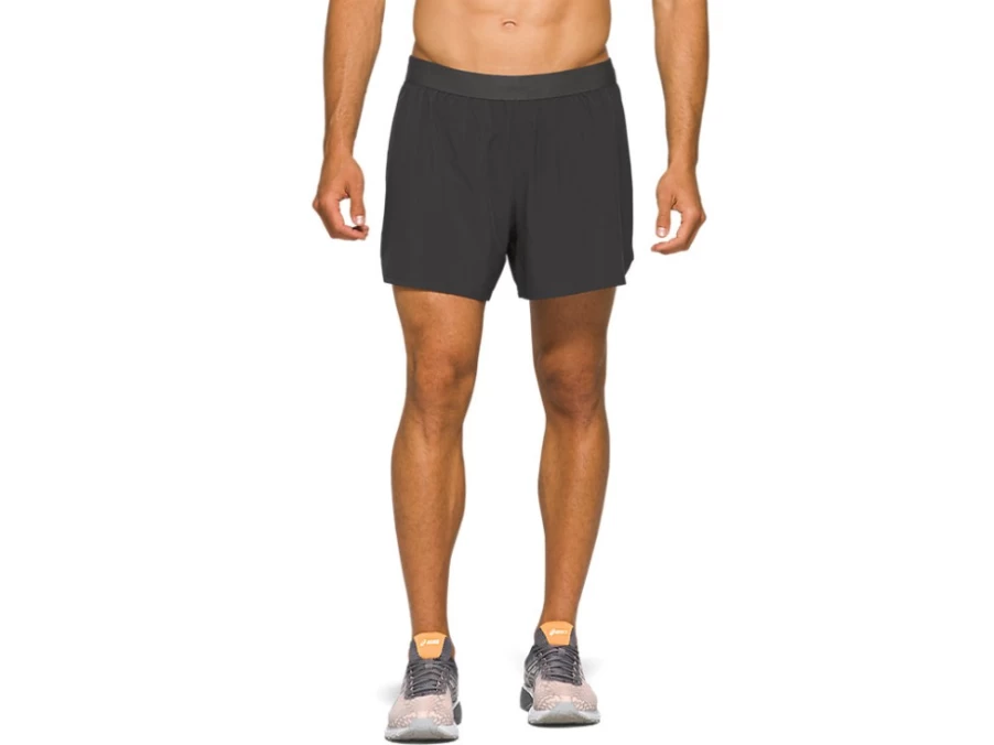 ASICS Men's Graphite Grey Road 2-N-1 5-Inch Running Shorts