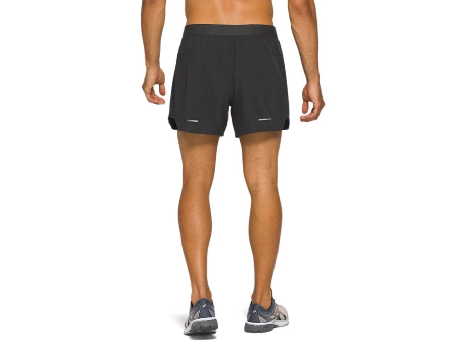 ASICS Men's Graphite Grey Road 2-N-1 5-Inch Running Shorts
