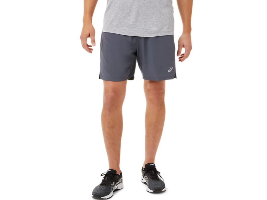 ASICS Men's 7-Inch 2-in-1 Short - Carrier Grey/Performance Black Running Athletic Shorts