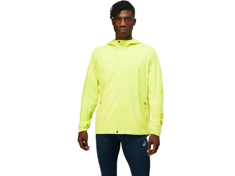 ASICS Men's Accelerate Jacket in Sour Yuzu - Lightweight Running Windbreaker