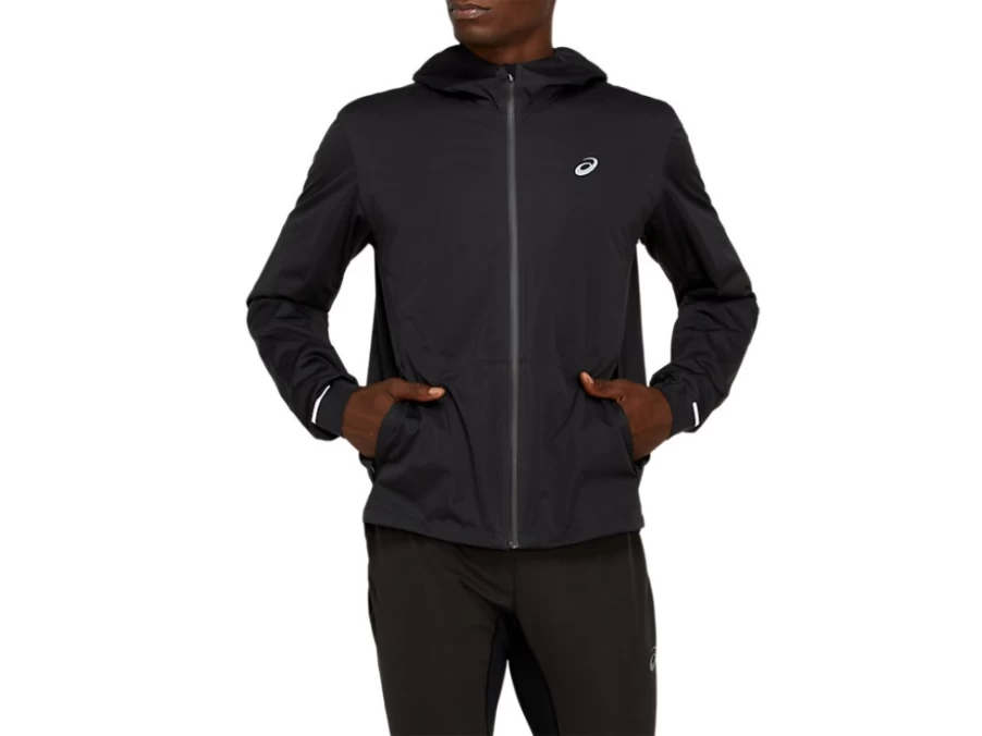 ASICS Men's Performance Black Accelerate Winter Jacket for Cold Weather