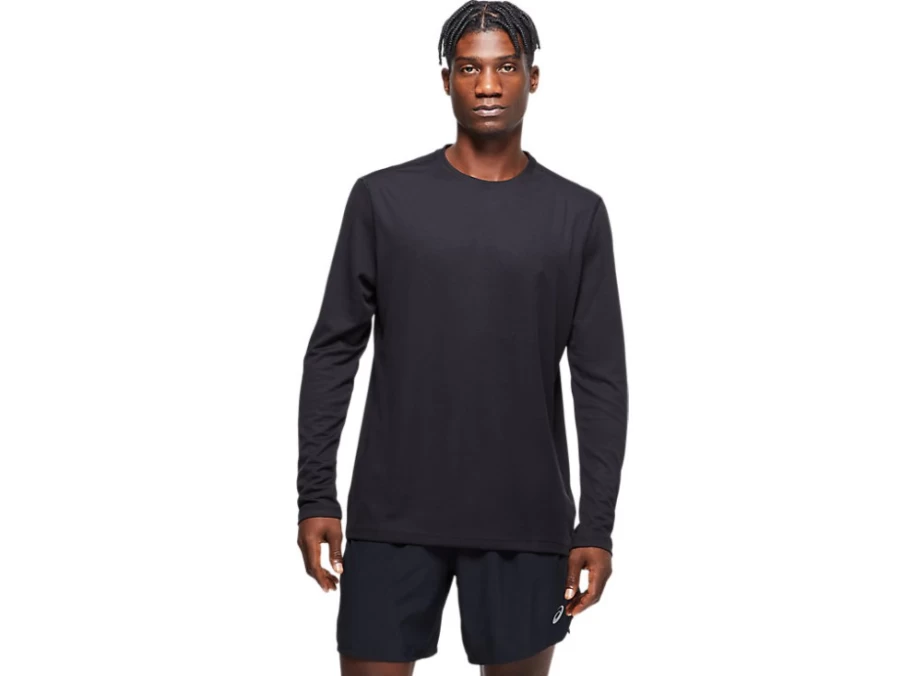 ASICS Men's Performance Black Ready-Set II Long Sleeve Shirt