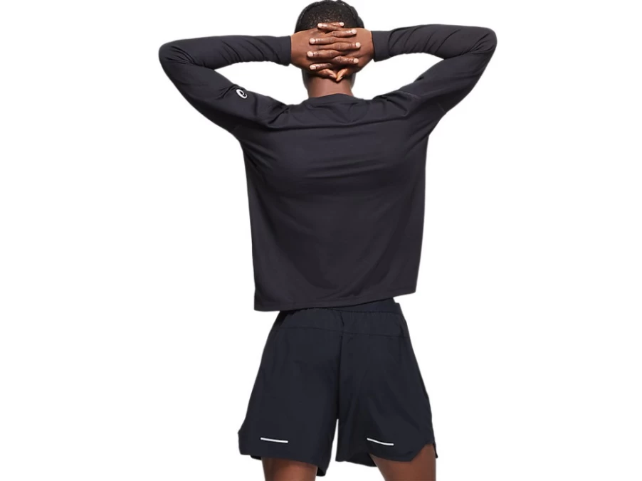 ASICS Men's Performance Black Ready-Set II Long Sleeve Shirt
