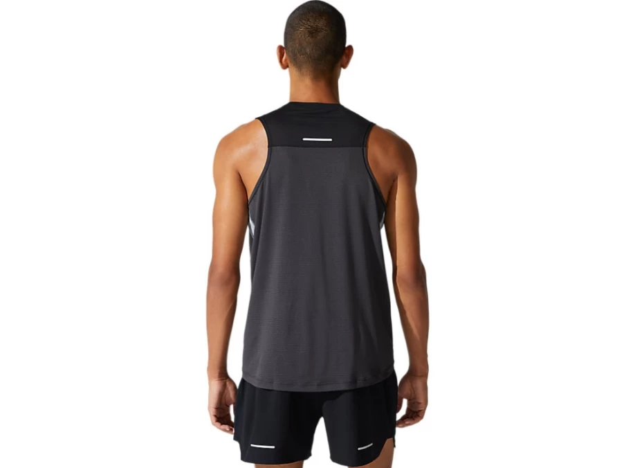 ASICS Men's Race Singlet - Graphite Grey/Performance Black Running Top