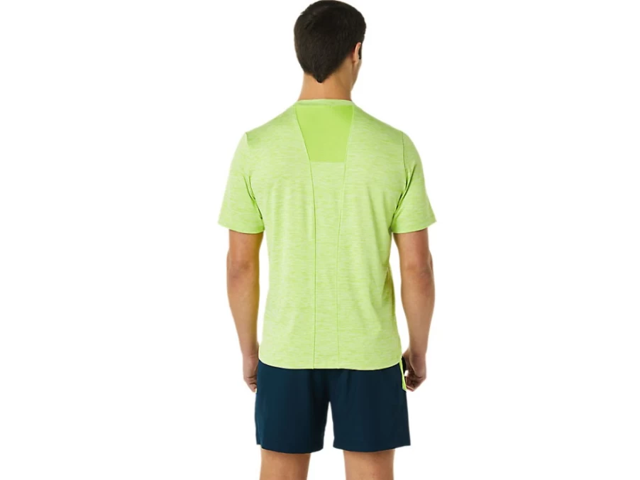 ASICS Men's Performance PR LYTE Short Sleeve T-Shirt in Hazard Green Heather