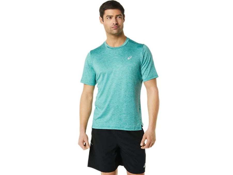 ASICS Men's Performance PR Lyte Short Sleeve T-Shirt in Sage Heather