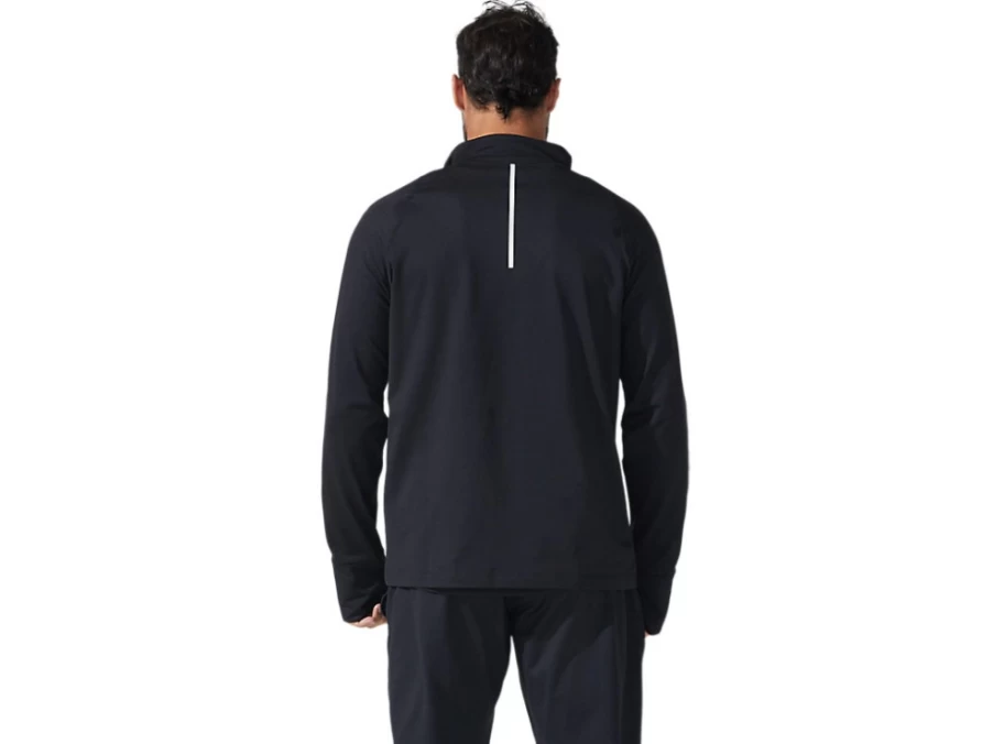 ASICS Men's ThermoPolis Quarter Zip Pullover - Performance Black Thermal Performance Top