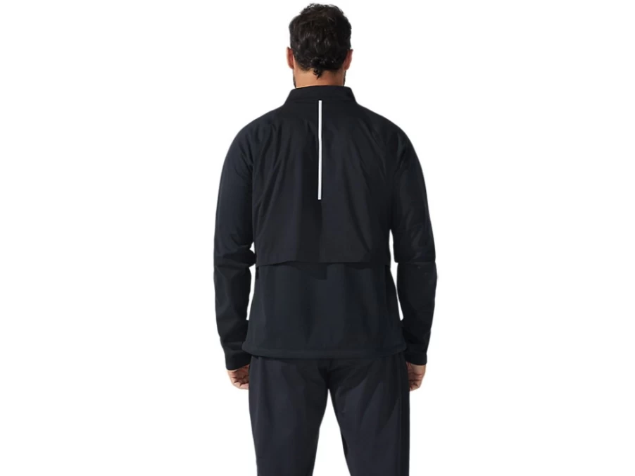 ASICS Men's ThermoStorm Full Zip Jacket - Performance Black Running & Training Windproof Jacket