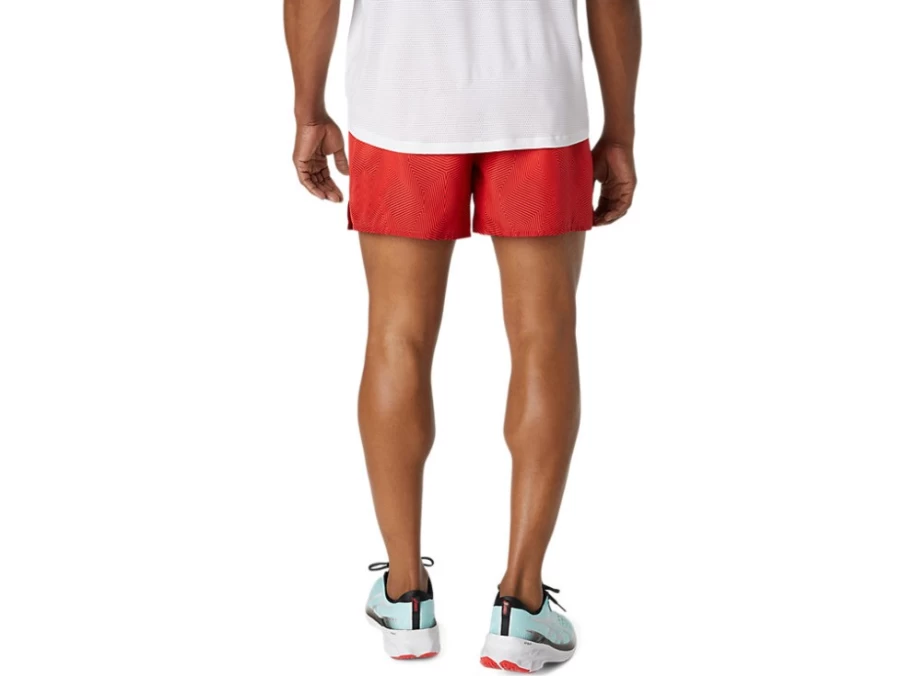 ASICS Men's Kasane Short - Electric Red/Burgundy Running Shorts for Men