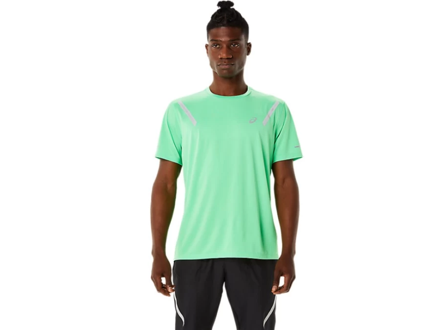 ASICS Men's Lite-Show Short Sleeve Top - New Leaf Color Running Shirt