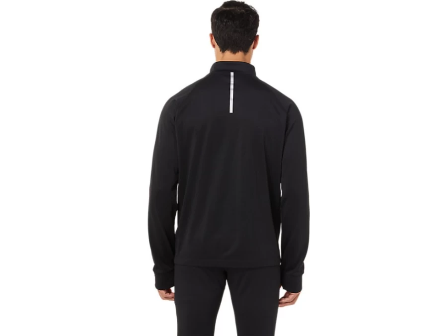 ASICS Men's ThermoPolis 1/2 Zip Winter Pullover - Performance Black Thermal Running Top