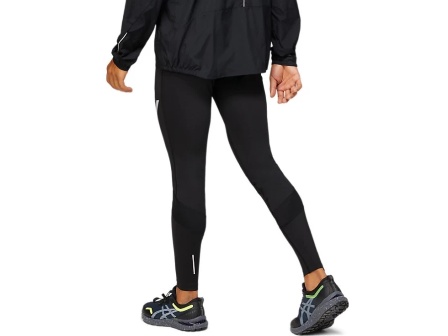 ASICS Men's Lite-Show Tight - Performance Black Running Tights for Enhanced Visibility