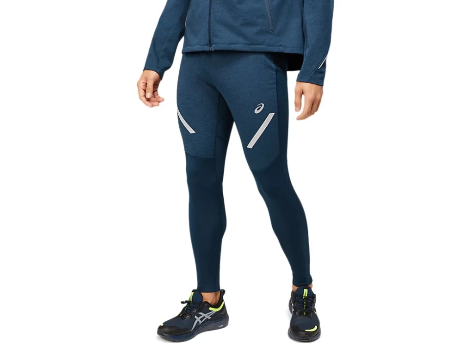 ASICS Men's Lite-Show Winter Tight in French Blue - Lightweight Cold Weather Running Tights