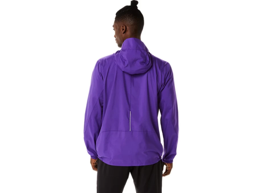 ASICS Men's Lite-Show Jacket in Grape Jam/Performance Black - Lightweight Running Jacket for Men