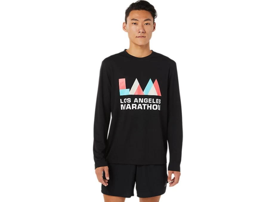 ASICS Men's Performance Black LAM Ready-Set II Long Sleeve Shirt