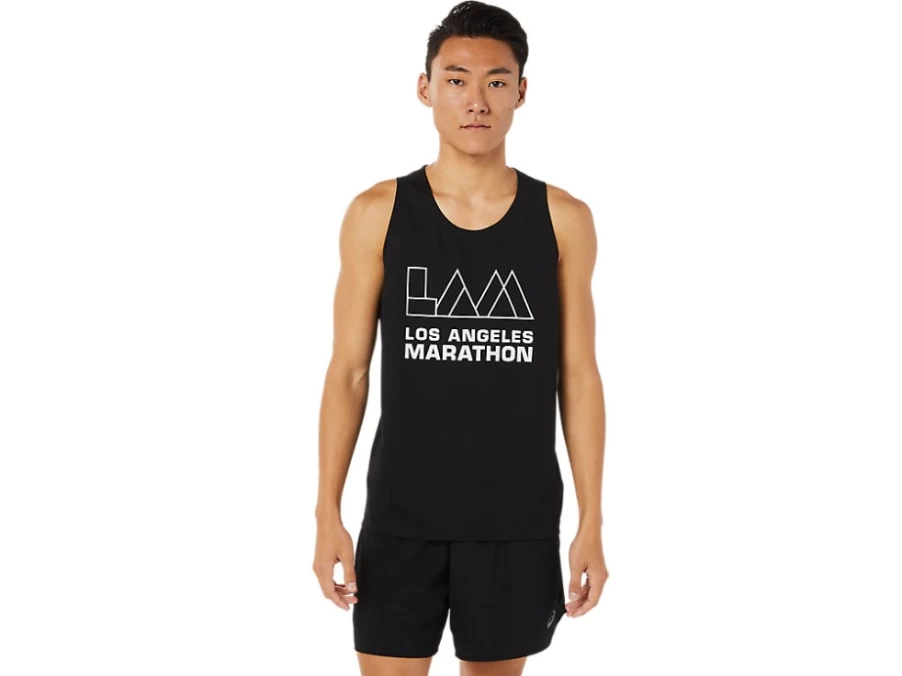 ASICS Men's Performance Black LAM Ready-Set II Singlet