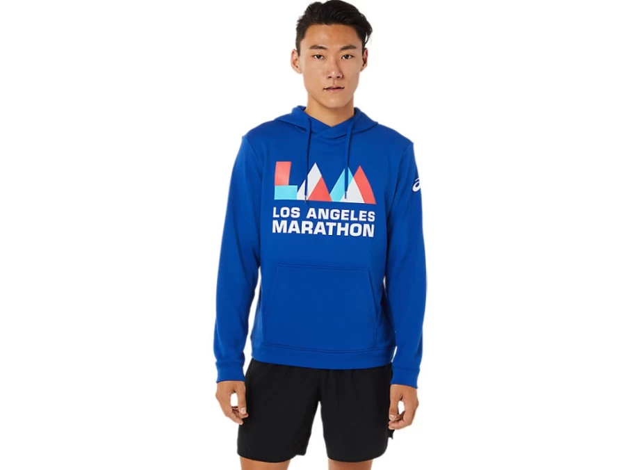 ASICS Men's Team Royal LAM Hoodie - Lightweight Athletic Pullover for Running & Training