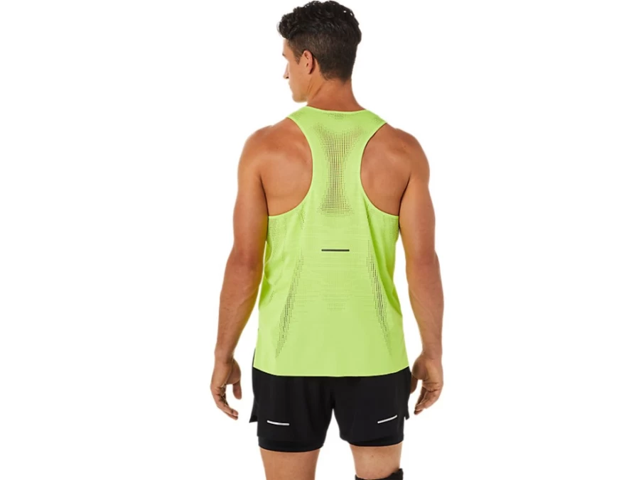ASICS Men's Hazard Green Ventilate Actibreeze Performance Singlet