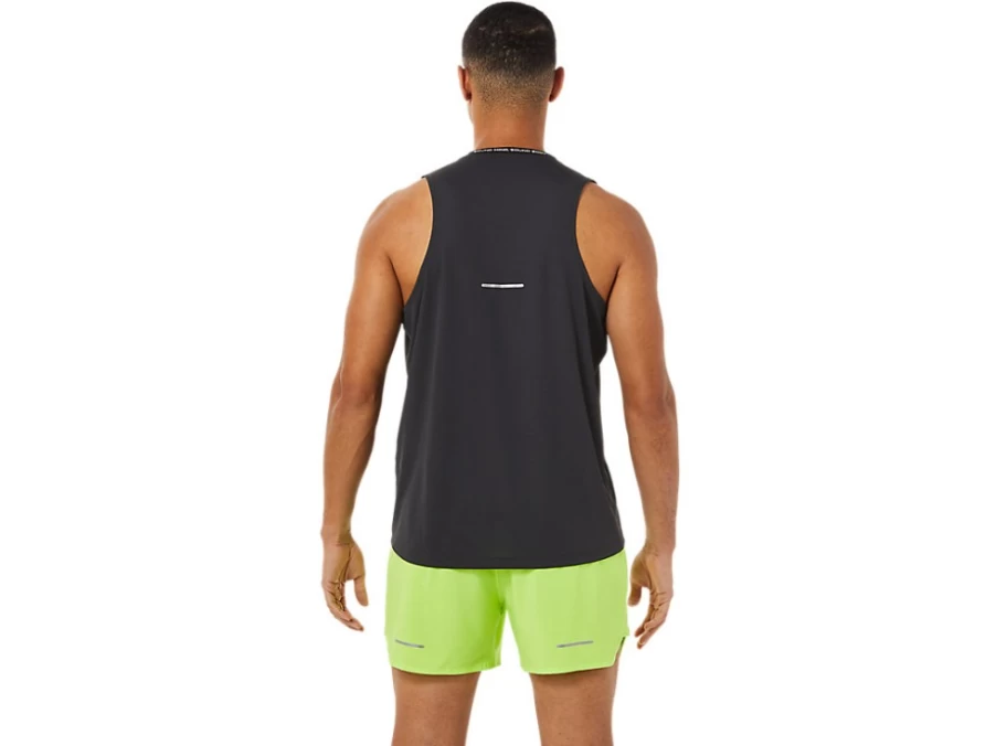 ASICS Men's Race Singlet - Performance Black/Graphite Grey Running Top