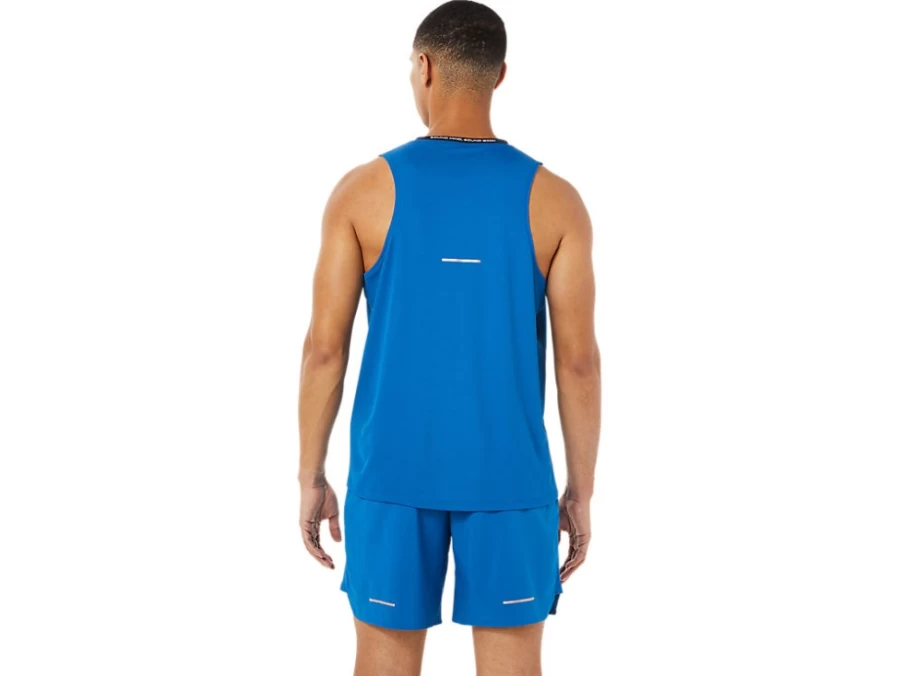 ASICS Men's French Blue/Lake Drive Race Singlet – Lightweight Running Top for Men
