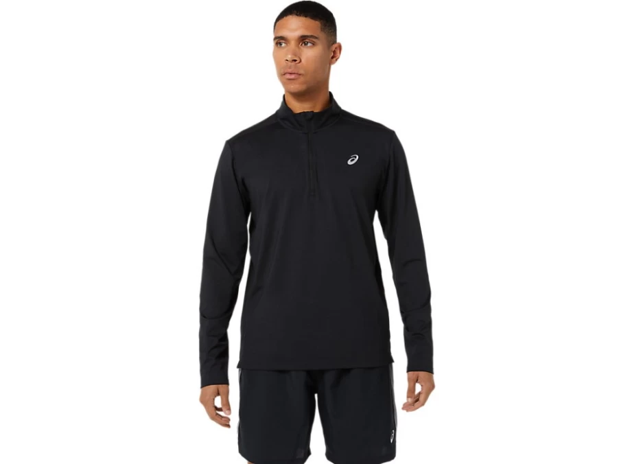 ASICS Men's Performance Black Ready-Set Half Zip Pullover